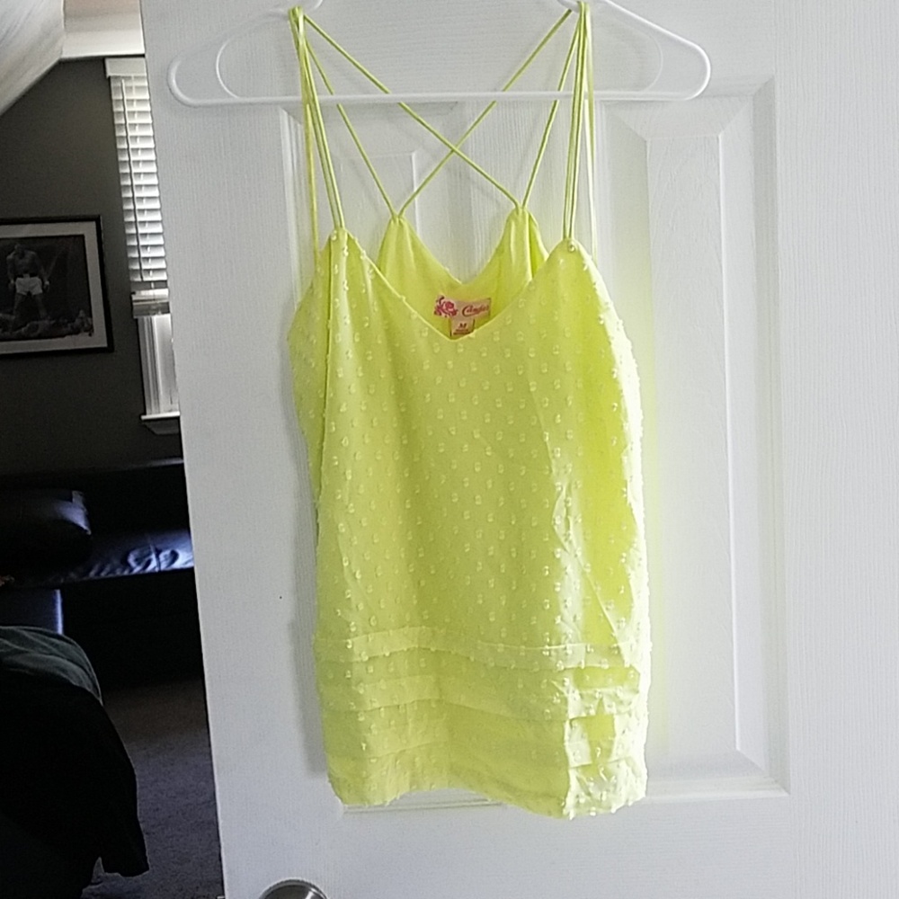 Neon yellow tank